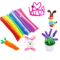 【CC】✘☼  50Pcs 30cm Colorful Stems Pipe Cleaners Diy Kids Educational Crafts Supplies