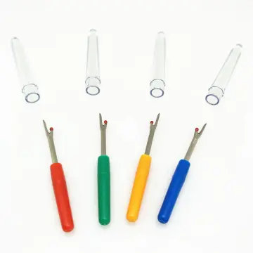 4pcs Plastic Seam Ripper Stitch Unpicker Thread Picker Sewing Craft Tool