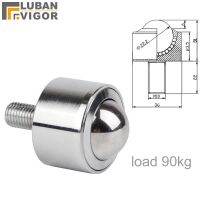 Precision type Universal ball caster wheel with bearing M10 screw load bear 90kg flexible durable hardware Furniture Protectors  Replacement Parts