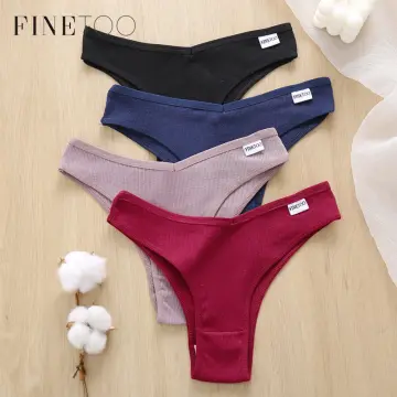 6pcs Solid Ribbed Hipster Panties, Comfy & Breathable Stretchy Intimates  Panties, Women's Lingerie & Underwear