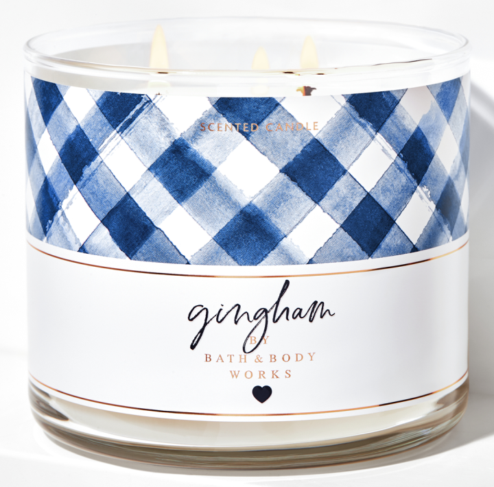 Bath and Body Works GINGHAM 3 Wick Scented Candle Lazada PH