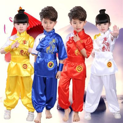 ชุดกังฟูจีนชุดคอสเพลย์ชุดกิโมโนวูซูเครื่องแบบศิลปะการต่อสู้ชุดฮันบกเทควันโดเด็กผู้หญิง