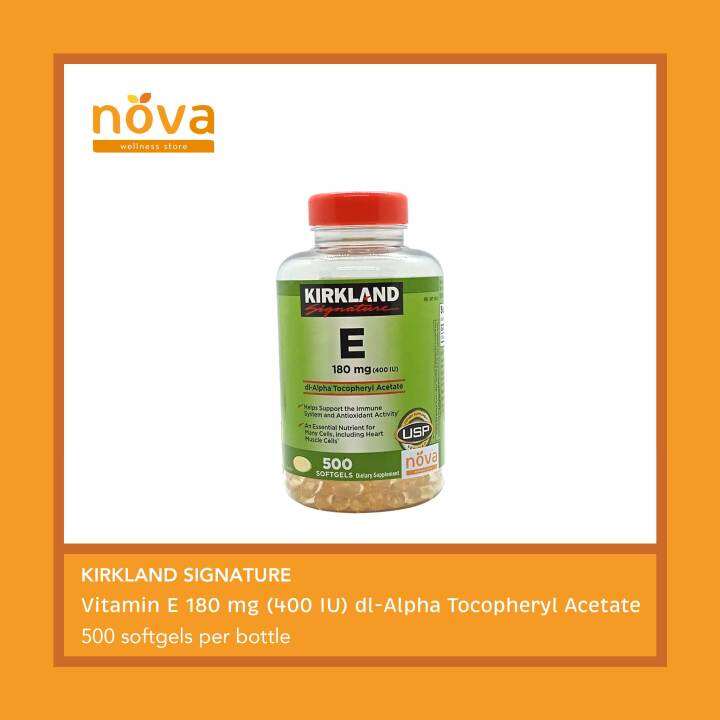 Kirkland Signature Vitamin E 180 Mg 400 Iu Dl Alpha Tocopheryl