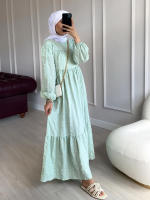 มุสลิมชุดผู้หญิง abaya ดูไบตุรกีอิสลาม Robe อาหรับ Longue jeลาบา Femme musulman abayas ชุดผู้หญิง Kaftan niqa B 2021.