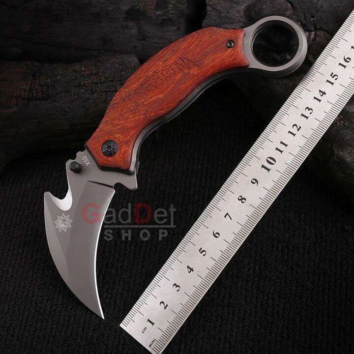 มีดพับ-derespina-knives-karambit-x52-ใบมีด-6-3cm-สแตนเลส-มีดควง-สวยงาม-มีดพกพา-มีดเดินป่า-มีดแคมป์ปิ้ง-มีดสวยงาม-มีดทำครัว