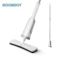 BOOMJOY ม็อบฟองน้ำม็อบฟองน้ำแบบแห้งและแบบฟองน้ำเปียกสำหรับทำความสะอาดพื้นเหมาะสำหรับมินิฉากเช่นอพาร์ทเมนต์ห้องห้องน้ำและห้องครัวแบบ F-52พร้อมหัวฟองน้ำ2ชิ้น