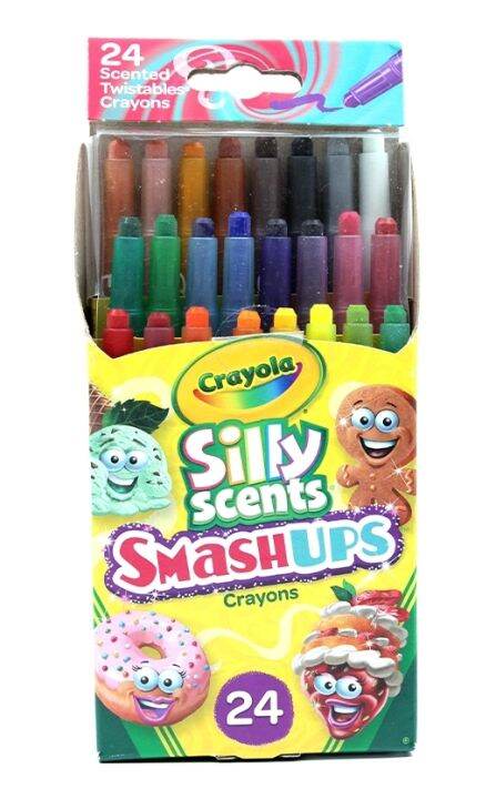 Crayola Silly Scents Smashups Mini Twistables Scented Crayons-24 ct ...