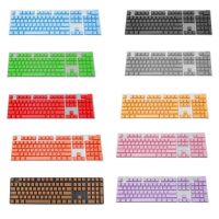 ♦✲▪ 1 Set ABS Translucent Keycap 87 Black White 104 Two-color 980K Closed 108 Mechanical Keyboard Mechanical Keyboard Keycap Key
