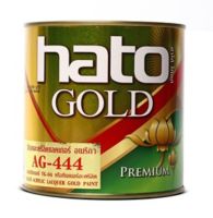 HATO GOLD AG-444 สีทองอะครีลิค สีน้ำมันอะครีลิค ทองอร่าม สีน้ำมัน สีทอง ทาเหล็ก ทาไม้ ทาปูน ทาพระ ทากรอบรูป 3.785 ลิตร