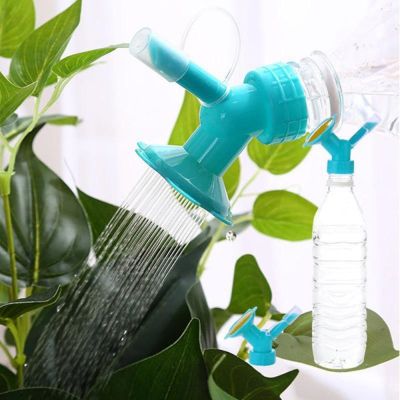 【CC】 2In1 Watering Tools Sprinkler Nozzle for Waterers Bottle Cans Irrigation 2pcs