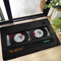 Retro Cassette Music Tape Entrance Door Mat Living Room Home Decor Non-Slip Kitchen Floor Mat Bathroom Carpet Area Rug Alfombra