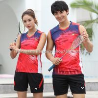 ✠ 2019 Victor Badminton Jersey Fashion Badminton Sleeveless Set Shirts shorts