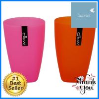 แก้วน้ำ PP 580ml DKW SQUARE ชมพู/ส้ม แพ็ค 2 ใบPP TUMBLER 580ml DKW SQUARE PINK/ORANGE PACK 2 **ของแท้100%**