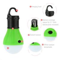Waterproof Light Bulb Led Portable Lamp Outdoor Hook Emergency Lights Camping Lighting Mini Tent Light Led Camping Light Bulb