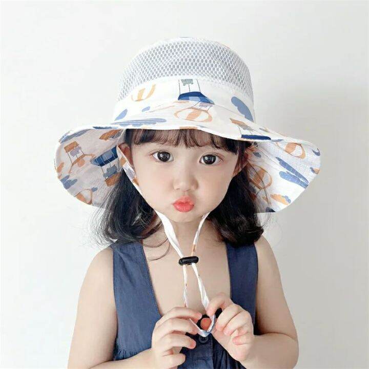 Sunscreen hat for children's hat for summer ultraviolet protection baby ...