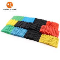 530 PCS Set Polyolefin Shrinking Assorted Heat Shrink Tube Wire Cable Insulated Sleeving Tubing Set 2:1 Waterproof Pipe Sleeve Cables  Converters