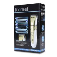 Kemei แบตตาเลี่ยน ปัตตาเลี่ยน ตัดผม ไร้สาย ใบมีดอัลลอยด์ไททาเนี่ยม KM-0721