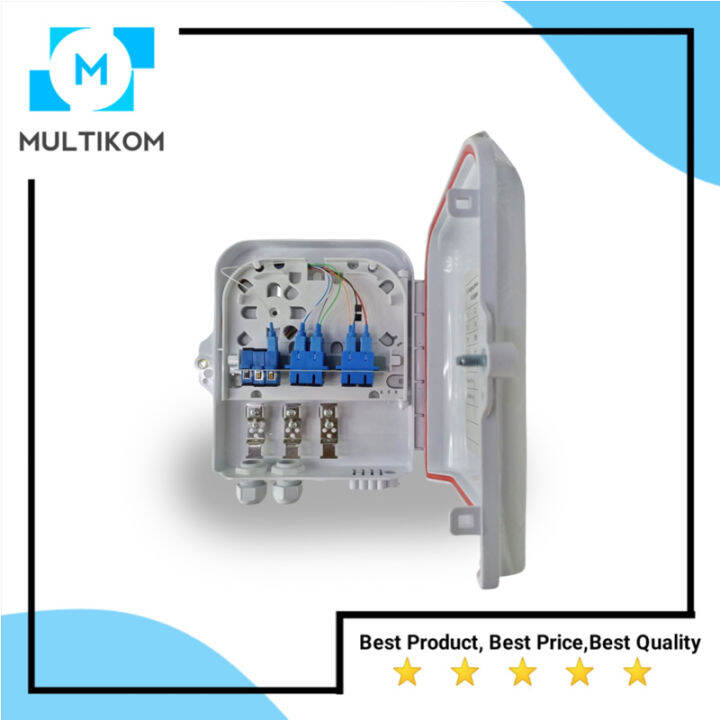 ODP 8 Core+ Model PLC ( Optical Distribution Point ) Lengkap Adaptor ...
