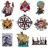 hot【DT】 Classic Hot Blood Boy Comic Badge Cartoon Captain Adventure Anime Metal Lapel Pin Hoodie Brooch Decoration fan