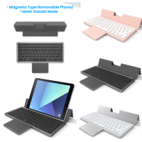 78 Keys Keyboard คีย์บอร์ดไร้สายที่รองรับบลูทูธพร้อมทัชแพดขนาดใหญ่ PU Case Stand Dustproof สำหรับแท็บเล็ตพีซีสากล