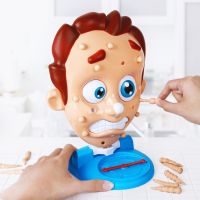 【CC】 Squeeze Acne Popping Pimple Pete Parent-Child Board Games Spray Gags Fun Children prank