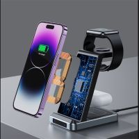 30W 3 In 1 Wireless Charger Stand Pad For Iphone 14 13 12 Pro Max Apple Watch Fast Charging Dock Station For Airpods Pro Iwatch