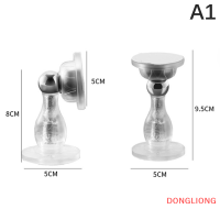 DONGLIONG ที่กั้นประตูแม่เหล็กติดเองแข็งแรงทนทานป้องกันการชนที่ยึดพื้นประตูอุปกรณ์ป้องกันผนังห้องนอน