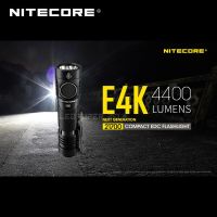 NITECORE เจนเนอเรชันหน้า E4K 4400ลูเมน4 X CREE ไฟ LED V6 XP-L2 21700ไฟฉาย EDC ขนาดกะทัดรัดพร้อมแบตเตอรี่ลิเธียมไอออน5000MAh