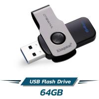 Kingston Flash Drive 64GB USB 3.0 DataTraveler SWIVL (แฟรชไดร์ 64 GB)