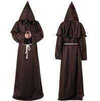 New Halloween Men Medieval Monk Robes Monk Costumes Wizard Costumes Priest Costumes Cosplay Costumes