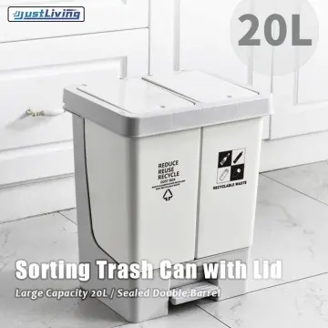 1pc Light Luxury Nordic Style Large Capacity Garbage Can For Home Use In  Living Room, Kitchen, Bedroom, Bathroom And Office Trash Bin