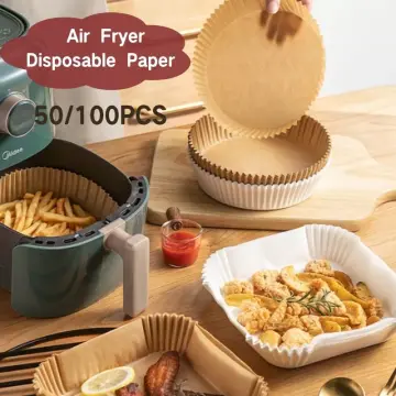 Rectangular Air Fryer Liners Silicone Oil Paper Baking Paper High  Temperature Silicone Paper Plate