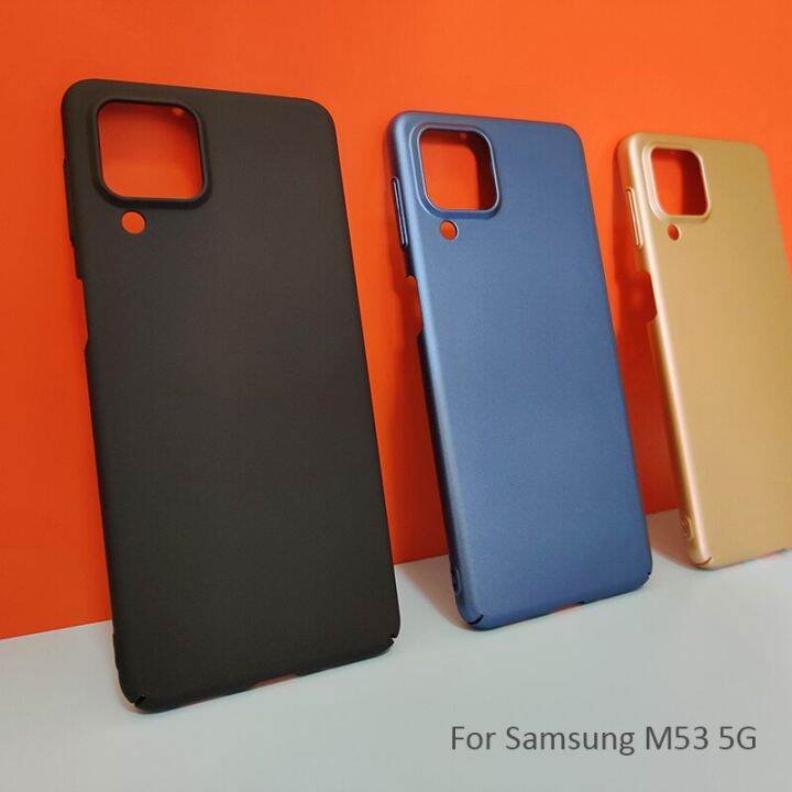 ฝาครอบป้องกันโทรศัพท์กันกระแทกสำหรับ-samsung-galaxy-m53-m52-5g-เคสโทรศัพท์บางเฉียบยากเคลือบ-pc