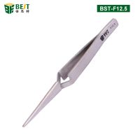 1Pcs Cross Lock Stainless Steel Precision Tweezers Reverse Action Tweezer Maintenance Hand Tools 121mm