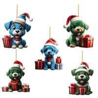 Puppy Christmas Ornament Pet Christmas Ornaments Dog Ornaments Dog Lover Gifts for Home Christmas Holiday Party Decorations brightly