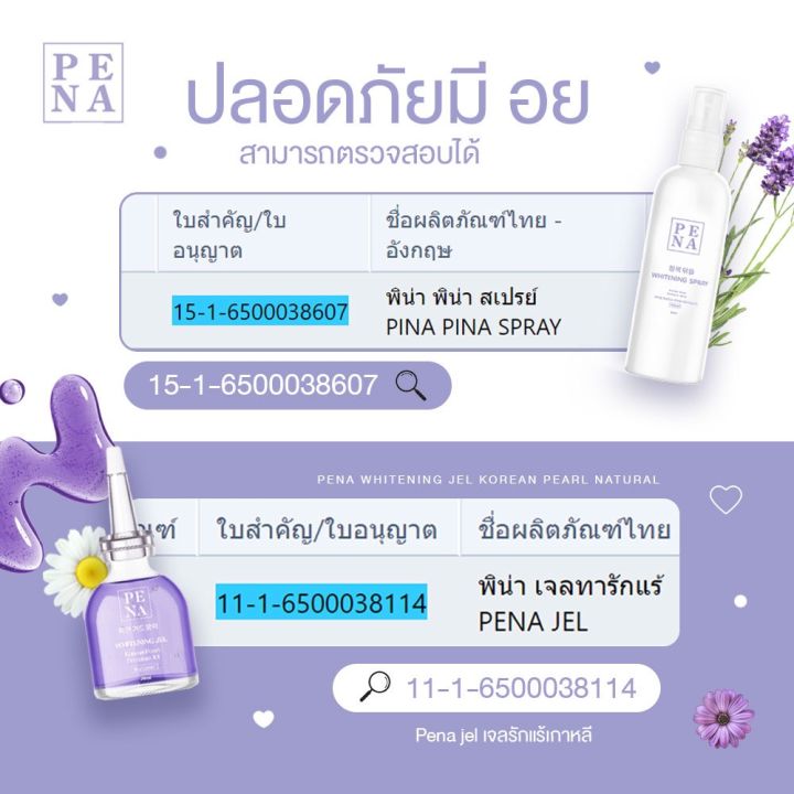 เจลทารักแร้ขาว-1แถม1-ส่งฟรี-pena-jel-พิน่า-เจลรักแร้-สูตรเกาหลี-whitening-jel-บำรุงใต้วงแขน-ขนาด-30-ml-ผิวรักแร้กระจ่างใส-24-hours