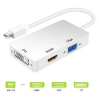 Mini input display 3 in 1 DP male to DVI HDMI VGA female audio adapter cable converter for computer to PC