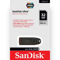 SANDISK Flash Drive ULTRA  USB 3.0 32GB  เร็วขึ้น 10 เท่า อ่าน 130MB/S (SDCZ48_032G_U46)แซนดิส แฟลซไดร์ฟ ประกัน Synnex