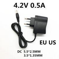 AC 100-240V DC 4.2V 0.5A 500ma for polymer lithium battery charger 3.7V Power supply Adapter 4.2 V Volt for Flashlight headlight  Wires Leads Adapters