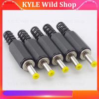 KYLE Wild Shop 5pcs DC Male Plug 4.0*1.7mm Power Adapter Socket Outlet Power Jack Connector Welding Audio DIY Parts Yellow Head