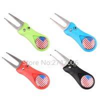 1pc/Pack USA Flag Golf Training Aids Golf Divot Tool Repair Golf Accessories Putting Fork