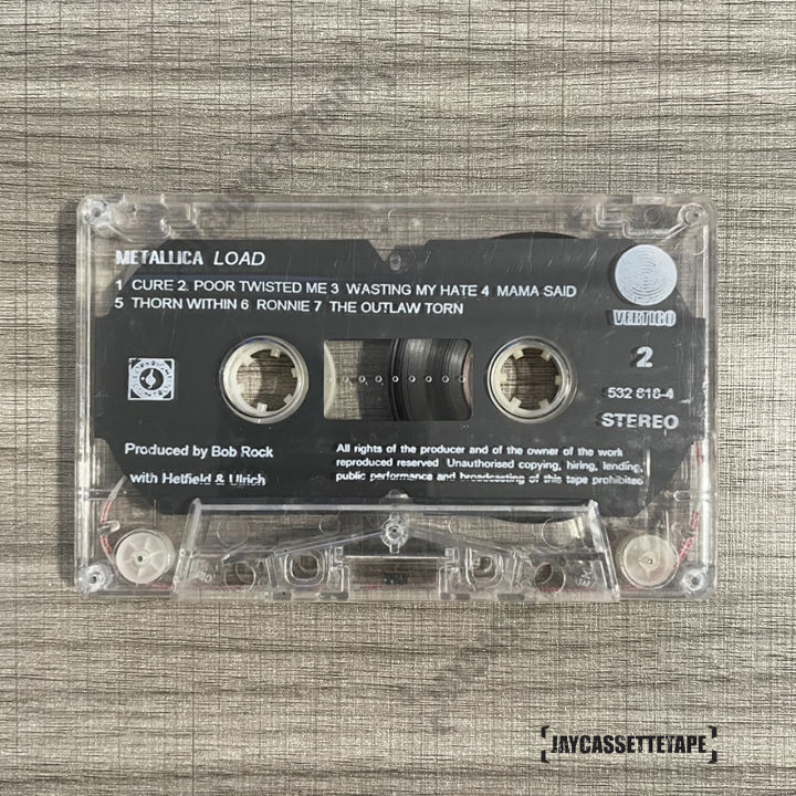 เทปเพลง-เทปคาสเซ็ต-เทปคาสเซ็ท-cassette-tape-เทปเพลงสากล-metallica-อัลบั้ม-load