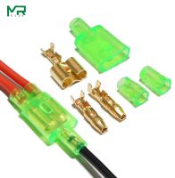 [HOT QAA,JXHKLWW 121] 10/20/50Sets 4.0 Bullet Terminal Car Electric Wire Connector Diameter 4Mm Male Female 1 : 2 Green