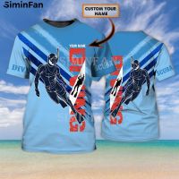 Scuba Diving Personalized Name 3D Printed Mens T-Shirt Male Summer Tees Tops Casual Beach Shirt Unisex Female Streetwear 02