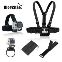 สำหรับชุดอุปกรณ์สายยางรัดปรับได้เข็มขัดรัดหน้าอก + Stap Mount สำหรับ Go Pro ฮีโร่8 7 6 5 4 3 osso Sj