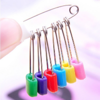 20PcsLot DIY Candy Color Safety Pins Findings Safe Secure Clips for Baby Care Shower Cloth Diaper Pins Brooch Holder