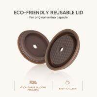 ICafilas Reusable Silicone Cover for Nespresso Vertuo Capsule Coffee Caps Filter for Vertuo Next Machine Disposible Original