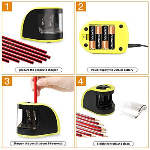 hot-sale-pencil-sharpeners-battery-operated-or-usb-powered-pencil-sharpener-with-container-double-holes-for-6-12mm