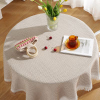 【NEW】【Penghantaran Privasi Tinggi】 Nordic tablecloth ins Wind Feeling Photograph Background Cloth Tea Table Cloth Desk round Table Cloth Dustproof Cover Cloth