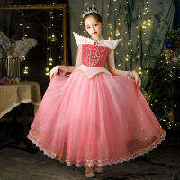 หญิง Aurora ชุดนอนความงามฮาโลวีน Carnival เด็กชุดเจ้าหญิง Party Shoulderless Beading Elegant Ball Gowns...